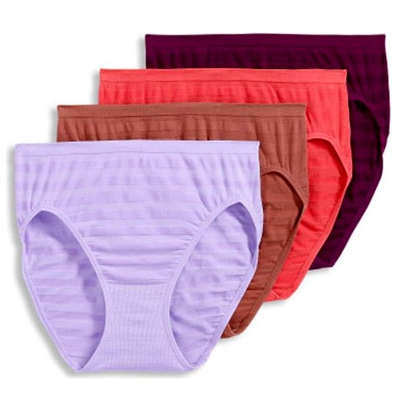Jockey Set of 4 Matte & Shine Hi-Cut Panties Panty  2016 - Picture 1 of 1